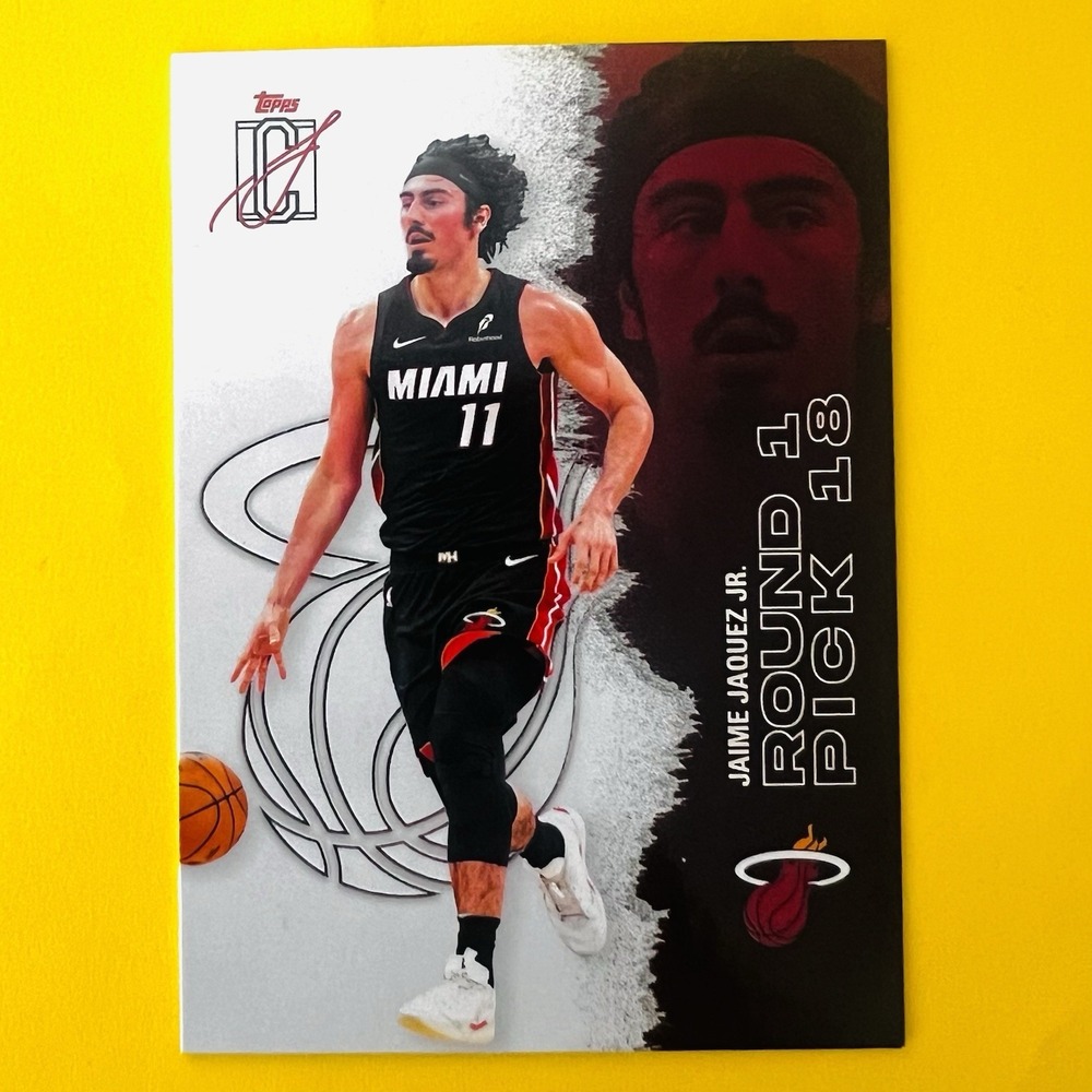 2025-26‎ Topps Signature Class Round 1 Pick 18 #37 Jaime Jaquez Jr. Heat